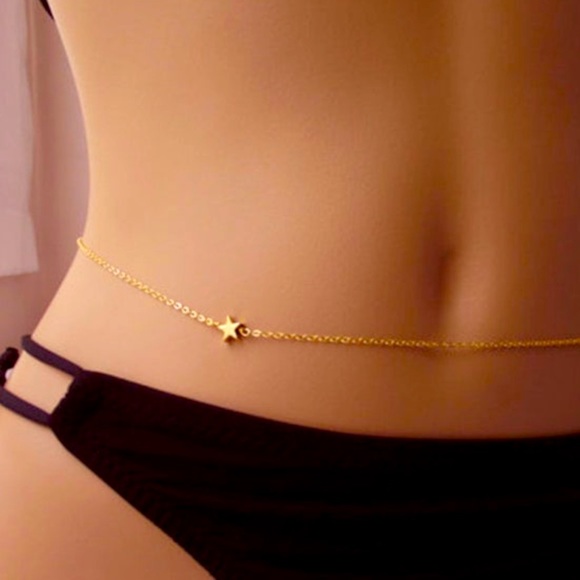 Jewelry - Gold Sexy Star Belly Chain | Bikini Waist
Necklace For Summer | Body Jewelry